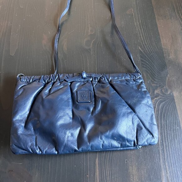 Vintage Anne Klein for Calderon Blue handbag - Picture 1 of 6